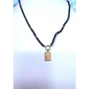 Satya 14K Gold Plated Celestial Rectangle Rhinestone Charm Crystal Beads